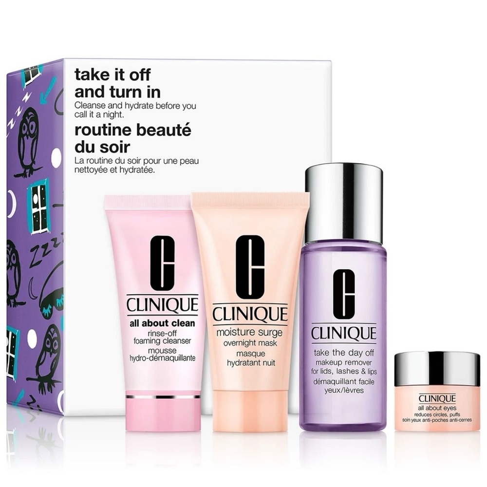 Clinique Take It Off and Turn in- Mini Skincare Travel set